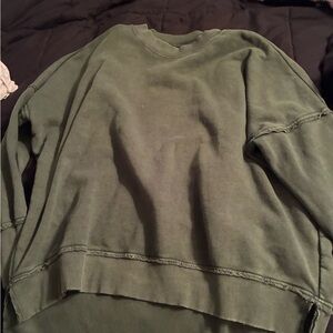 American Eagle Outfitters Green Sweatshirt